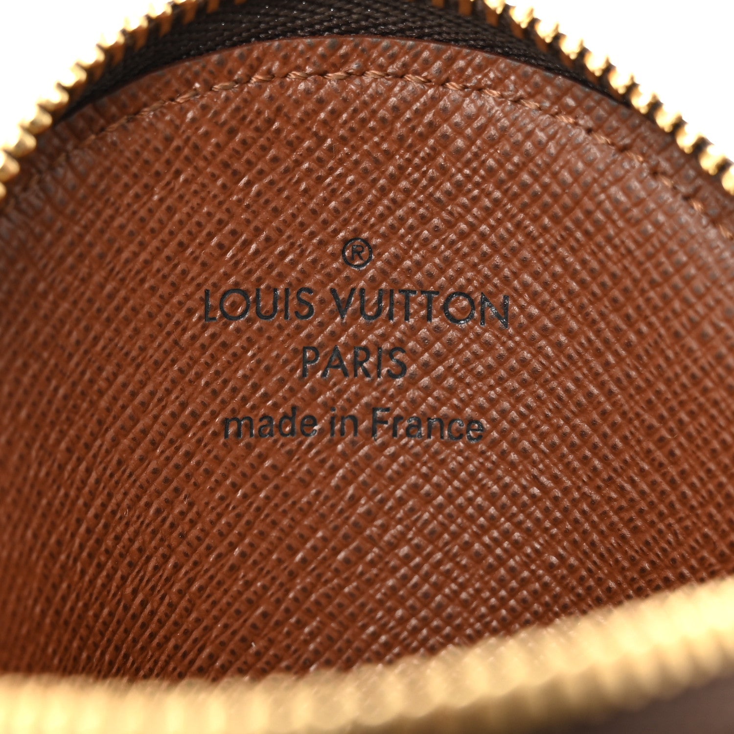 Monogram Round Coin Purse