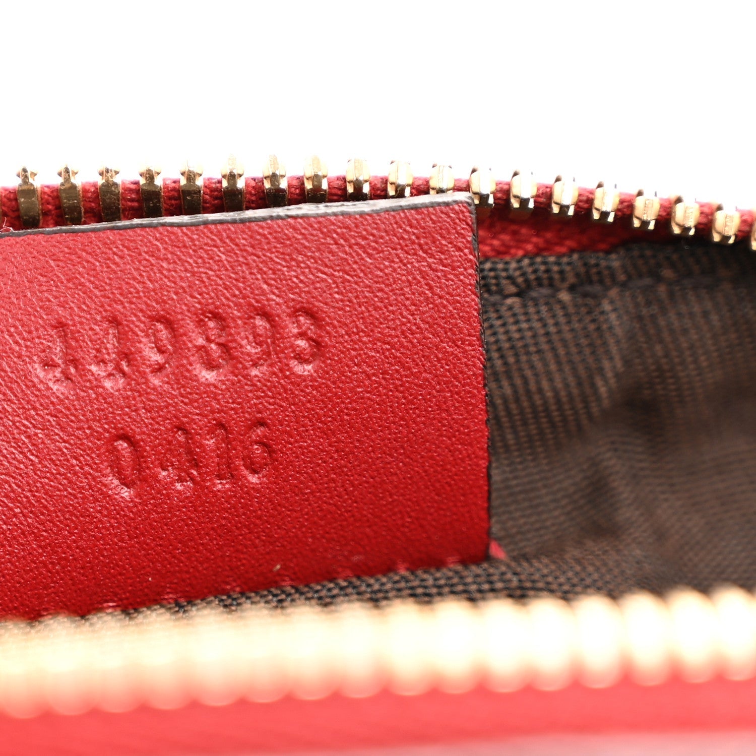 Microguccissima GG Cosmetic Case Red