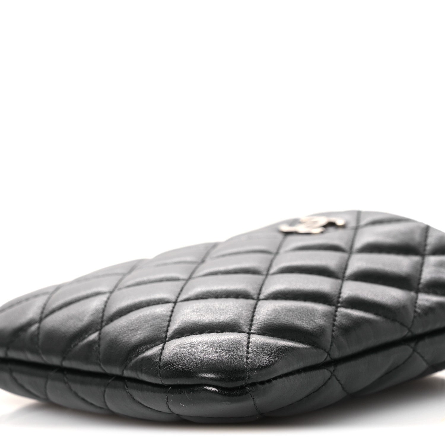 Calfskin Quilted Crossbody Bag Black