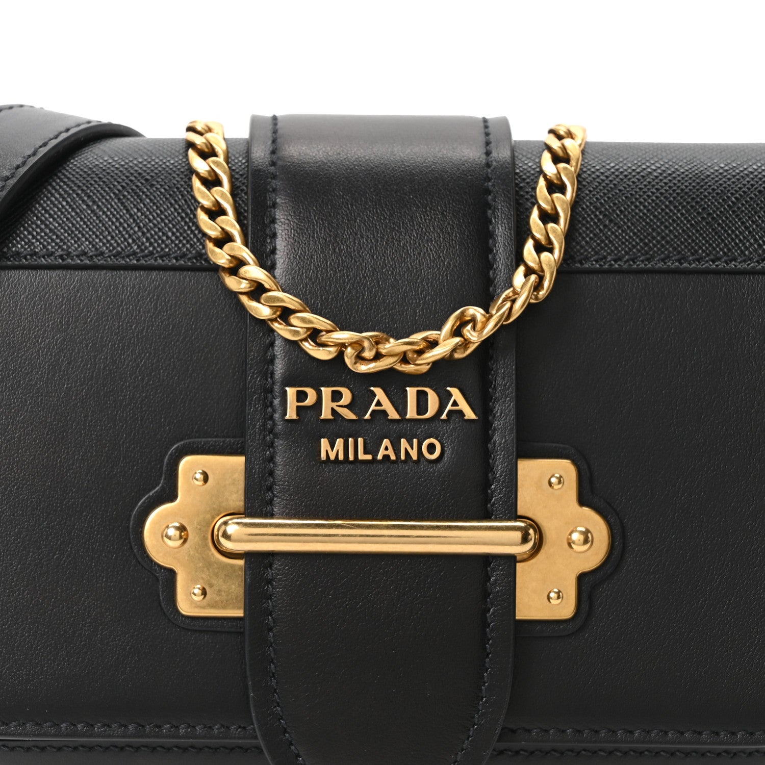 Saffiano City Calf Cahier Belt Bag Black