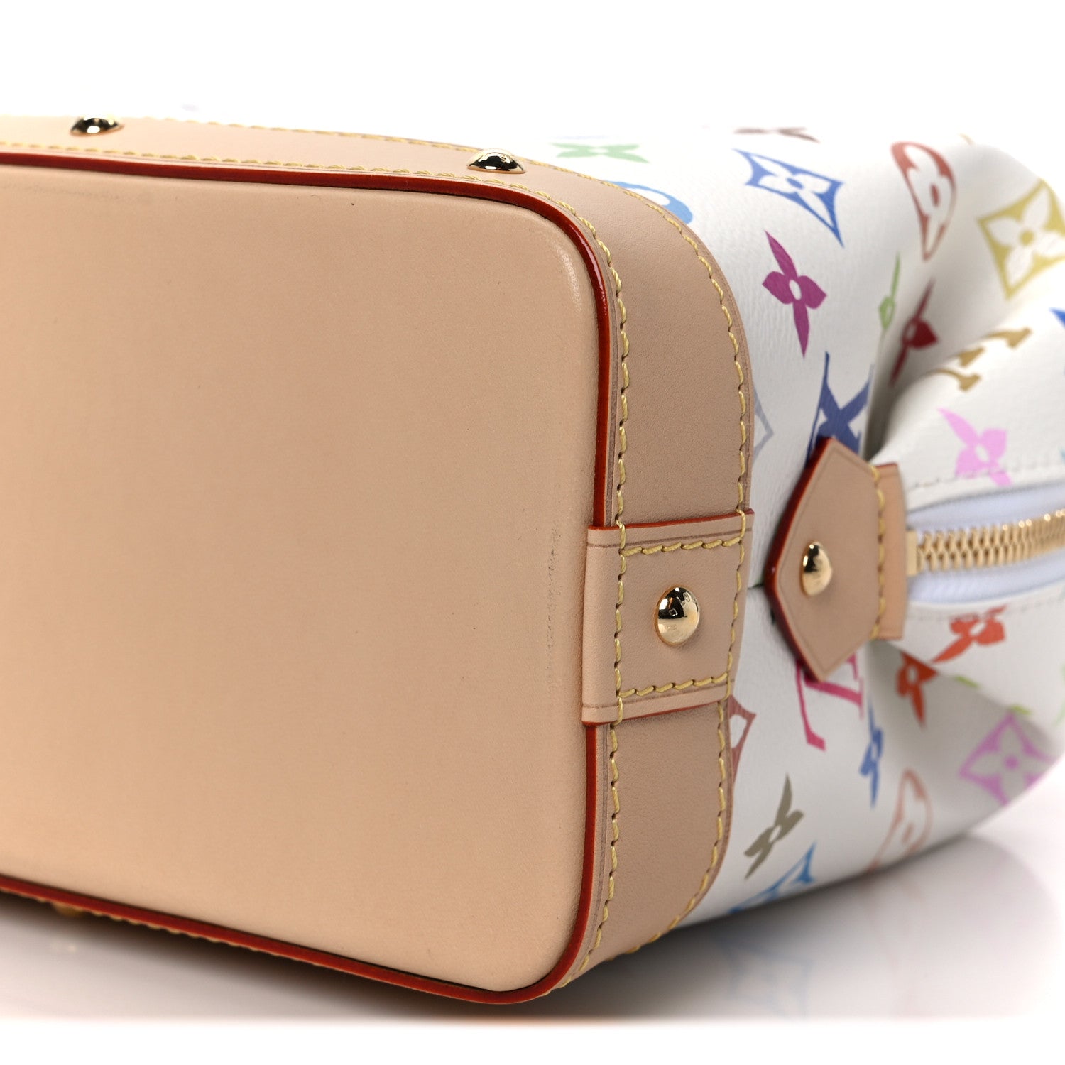 LV x TM Monogram Multicolor Cosmetic Pouch GM White