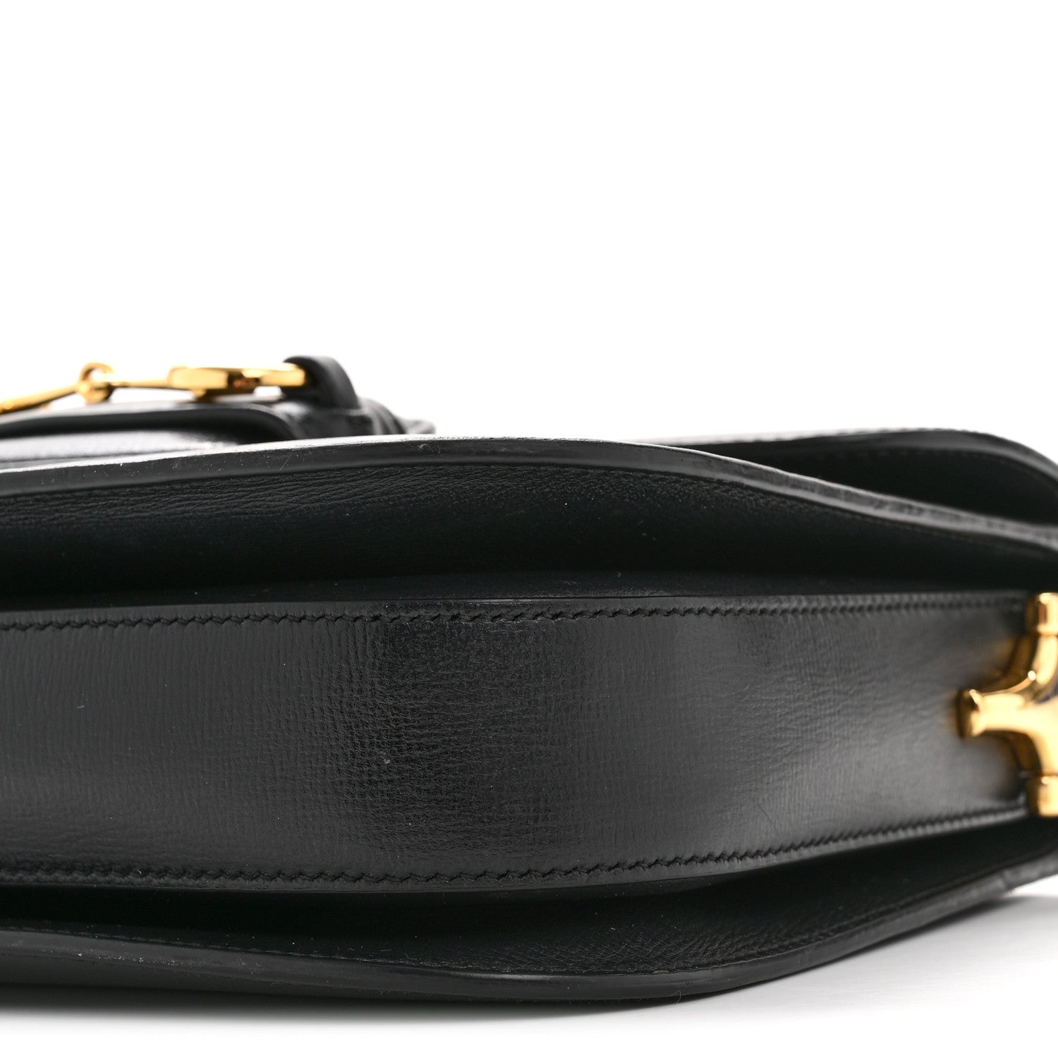Azalea Calfskin Horsebit 1955 Shoulder Bag Black