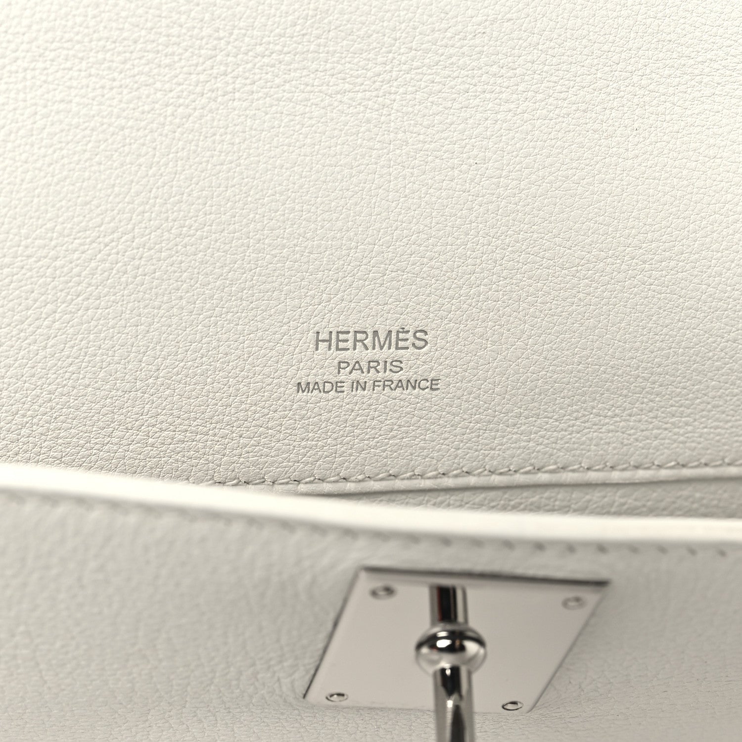 Swift Kelly Cut Clutch Pochette White