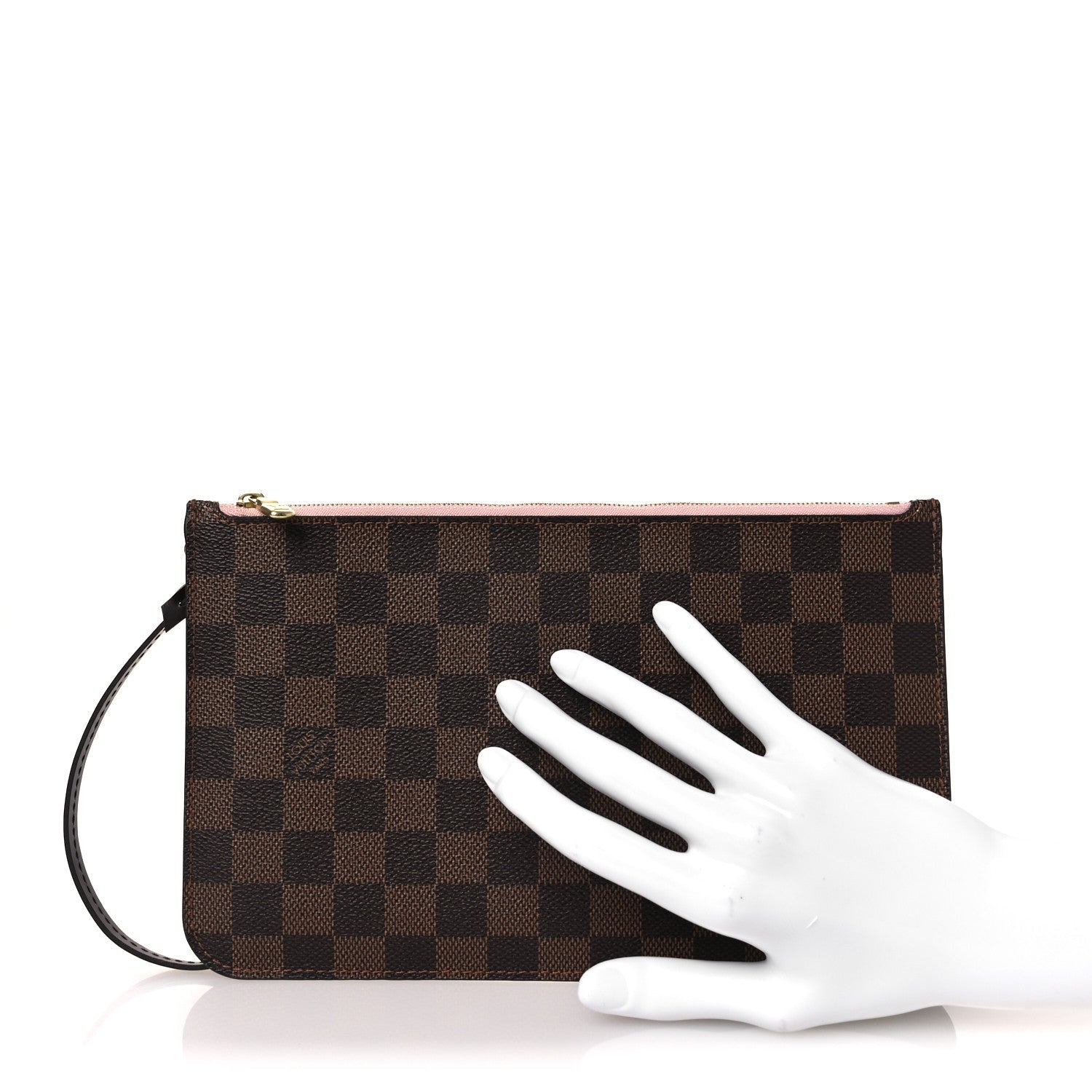 Damier Ebene Neverfull MM GM Pochette Rose Ballerine