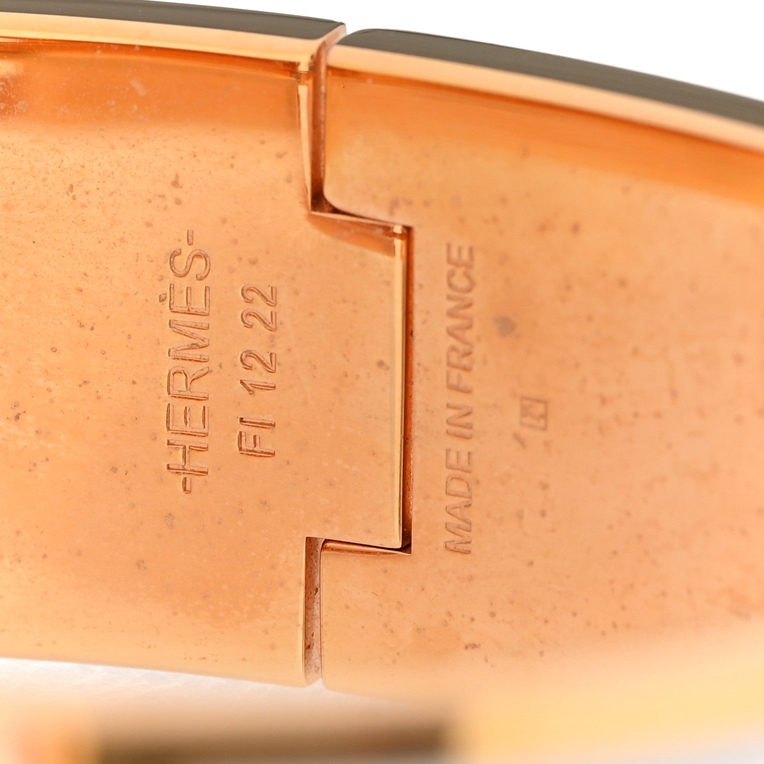 Enamel Wide Clic Clac H Bracelet GM White