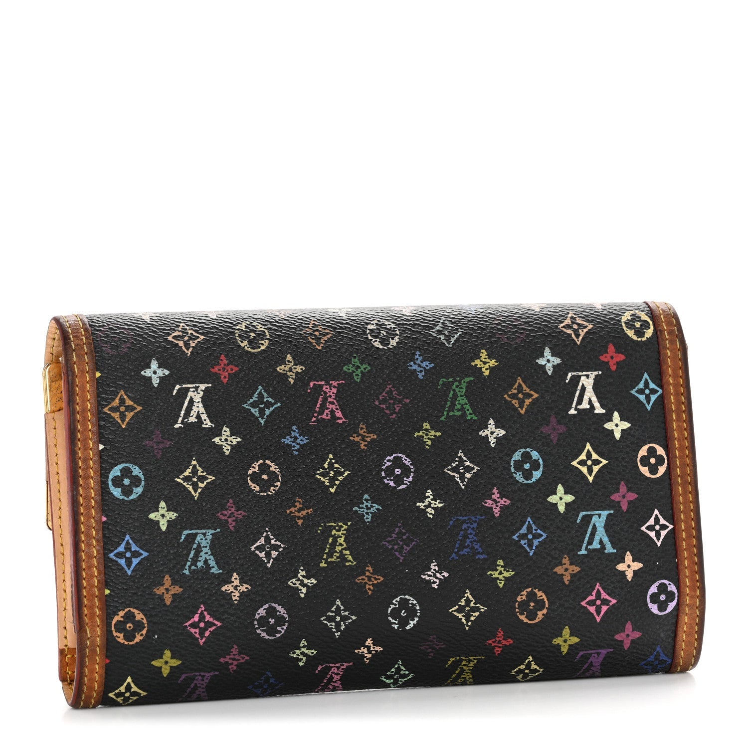 Monogram Multicolor Porte Tresor International Wallet Black