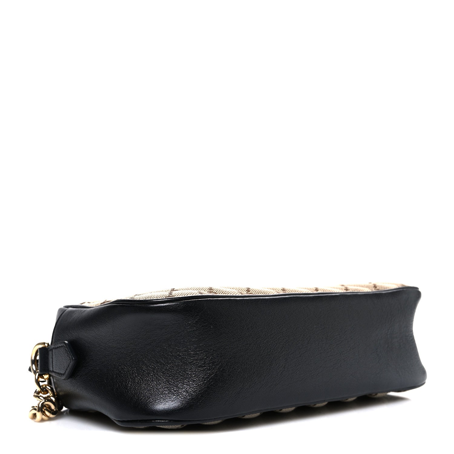 Monogram Matelasse Diagonal Small GG Marmont Chain Shoulder Bag Beige Black