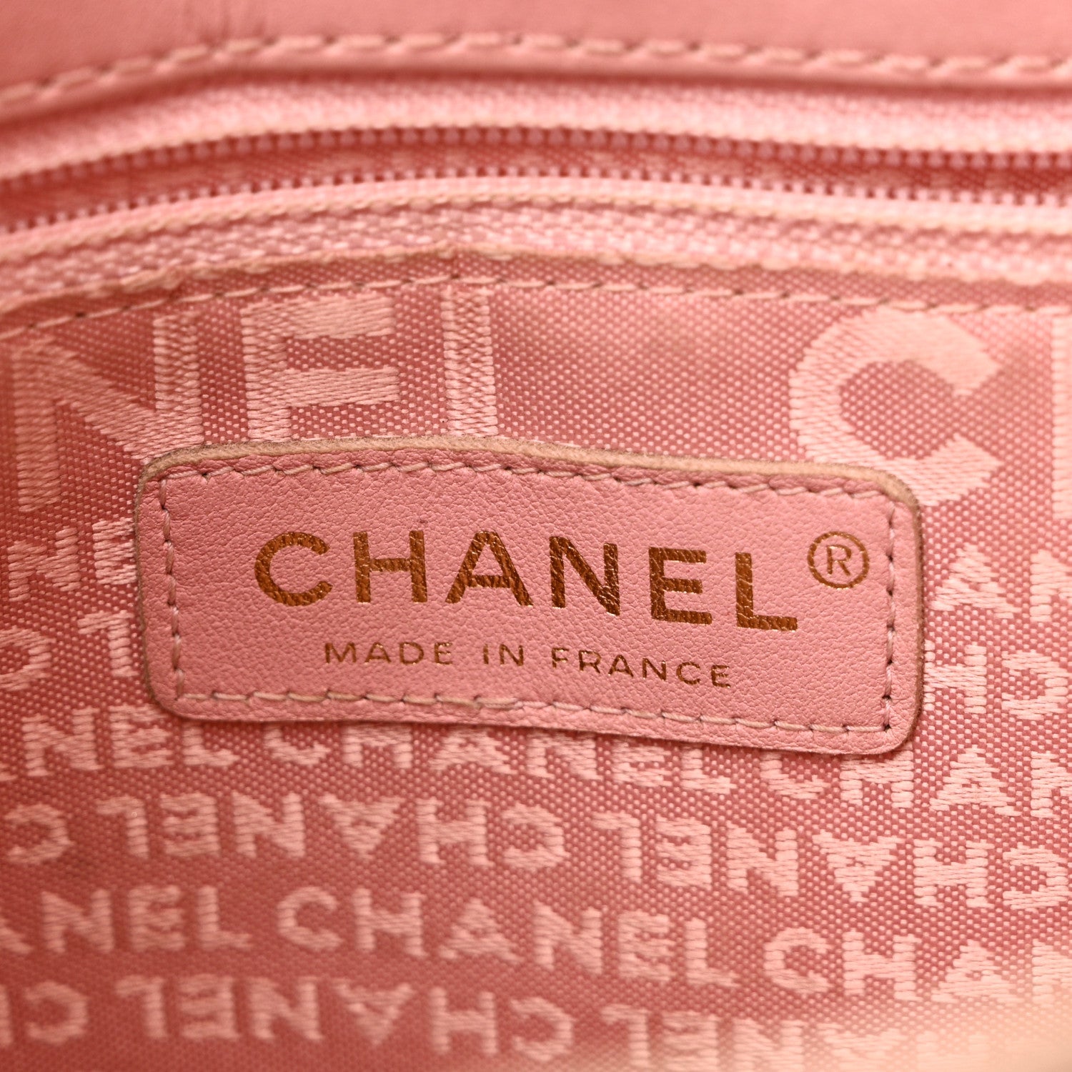Lambskin Precious Symbols Shopping Tote Pink