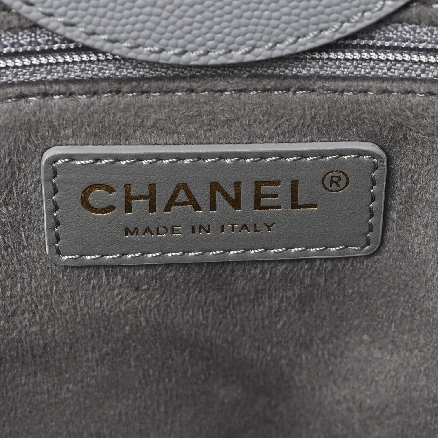 Caviar Studded Small Deauville Tote Grey
