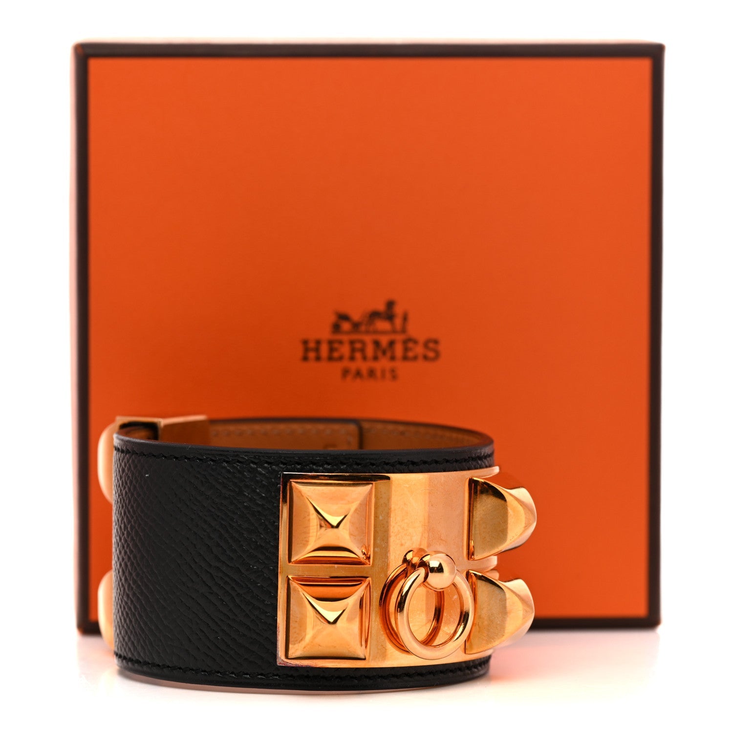 Epsom Collier de Chien CDC Bracelet L Black
