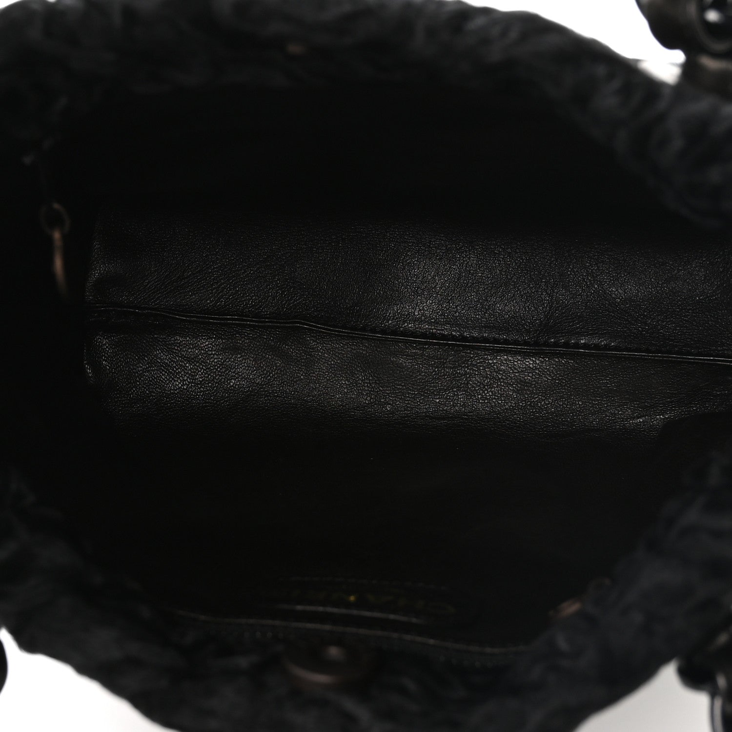 Persian Lamb Fur Tote Black