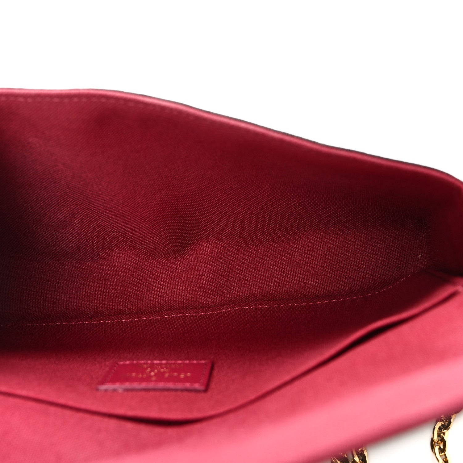 Monogram Pochette Felicie Chain Wallet Fuchsia
