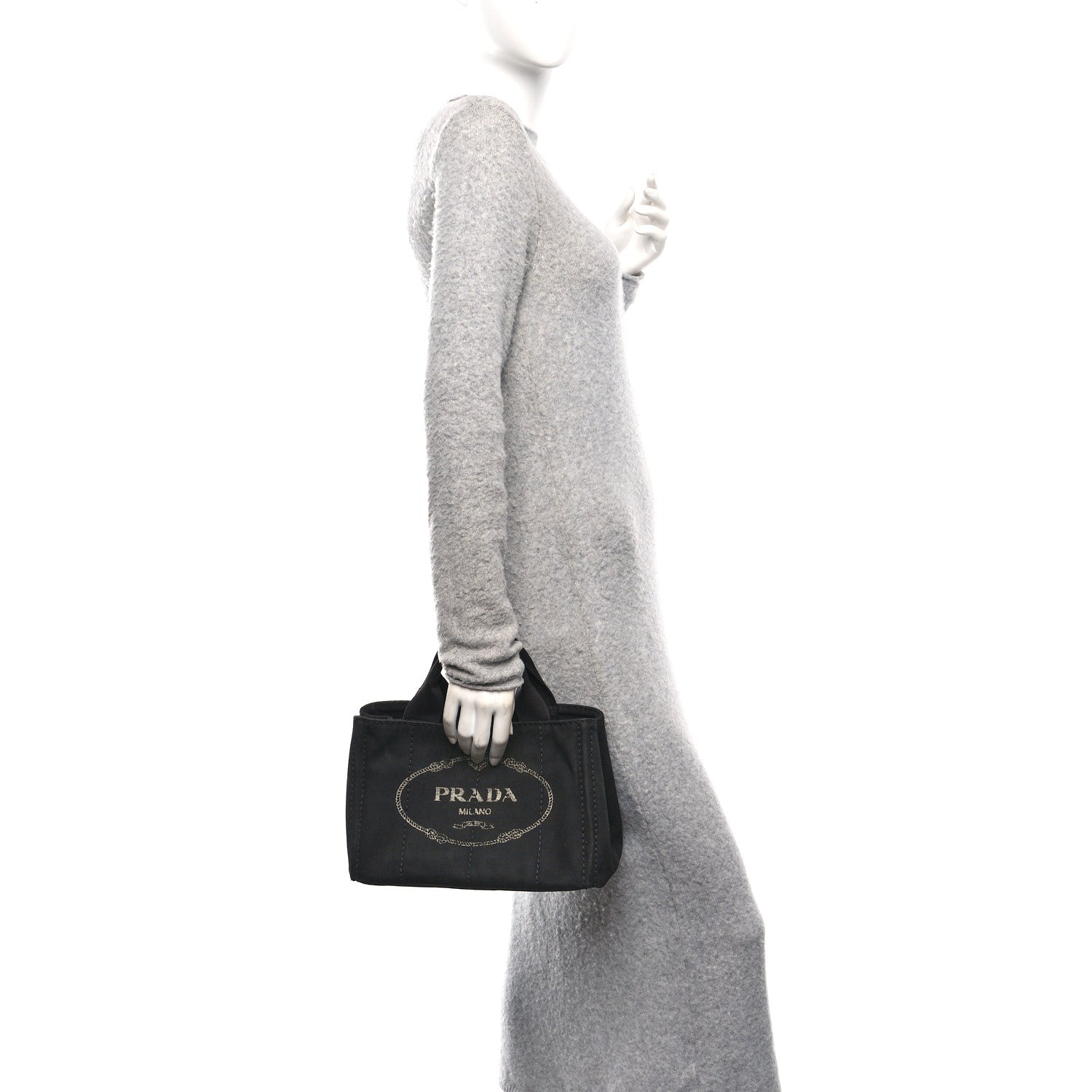 Denim Canapa Logo Tote Black
