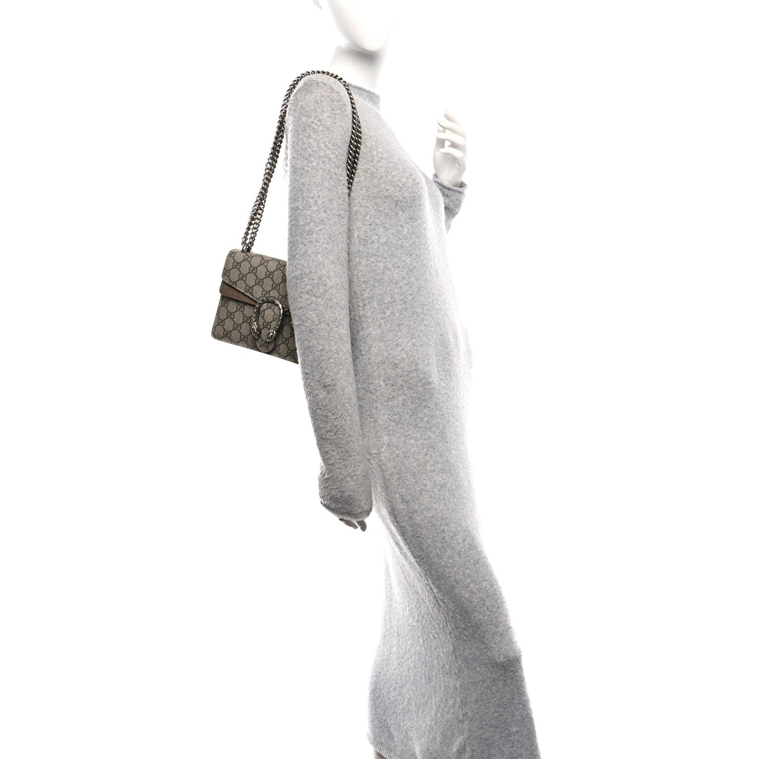 GG Supreme Monogram Mini Dionysus Shoulder Bag Taupe
