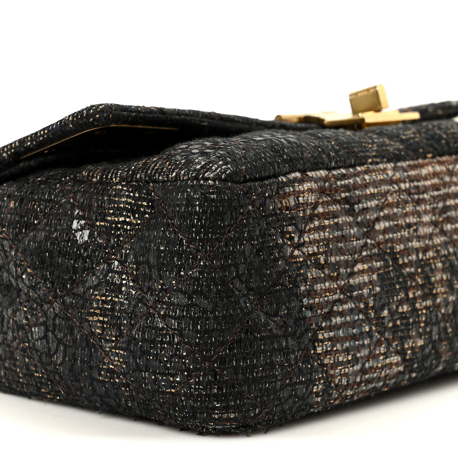 Metallic Glazed Tweed Quilted 2.55 Paris Shanghai Reissue 226 Flap Multicolor