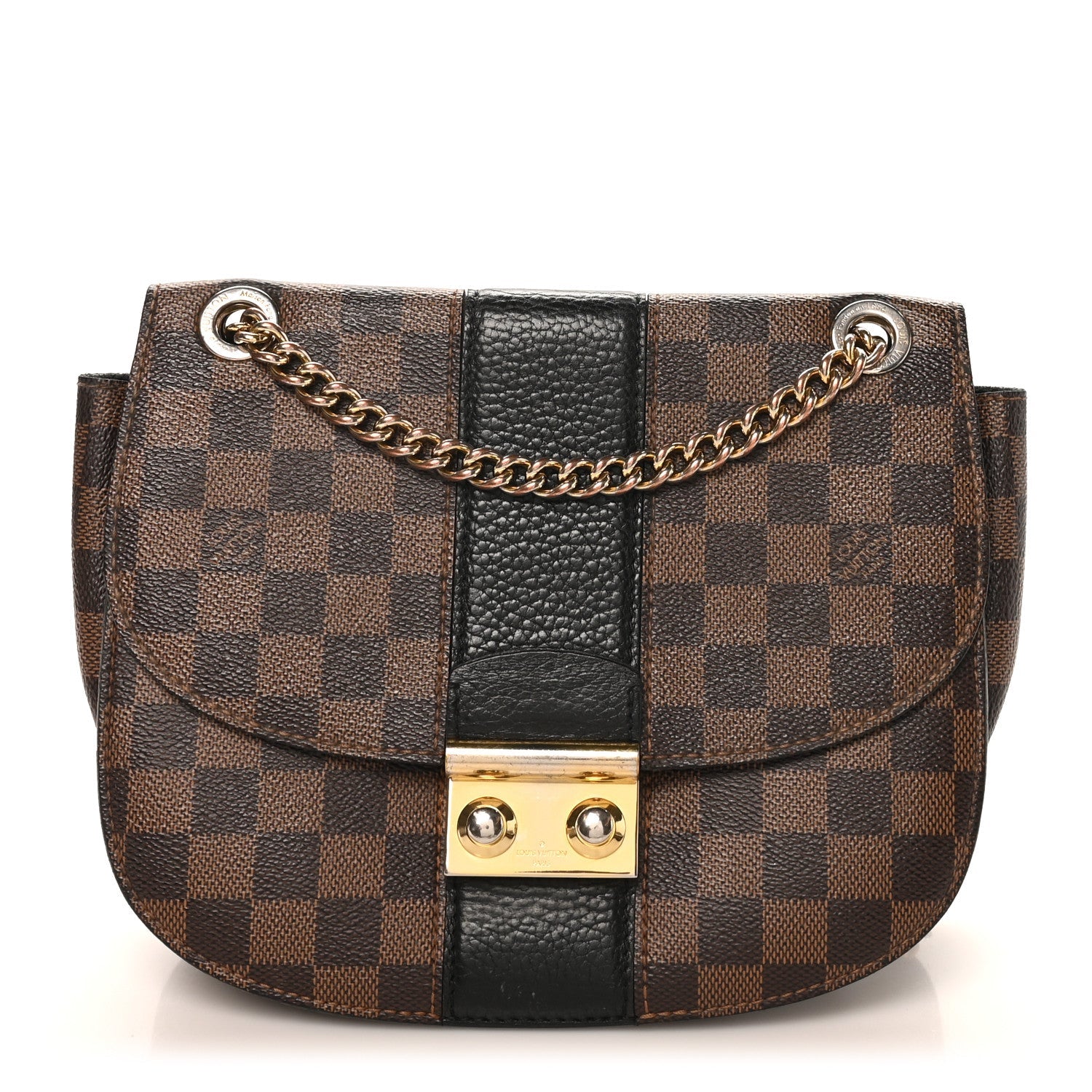 Damier Ebene Cuir Taurillon Wight Black