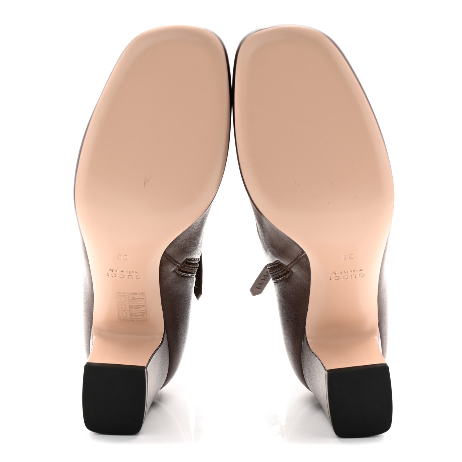 Nappa Horsebit Ankle Boots 38 New Chocolate