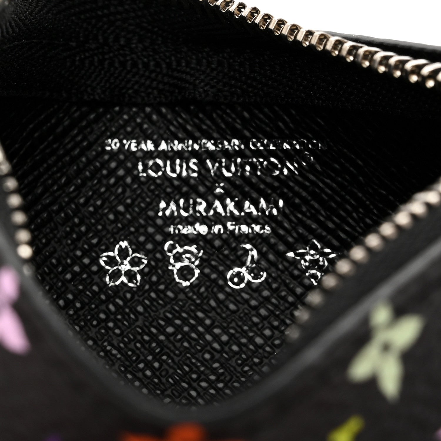 LV X TM Monogram Multicolor Key Pouch Black