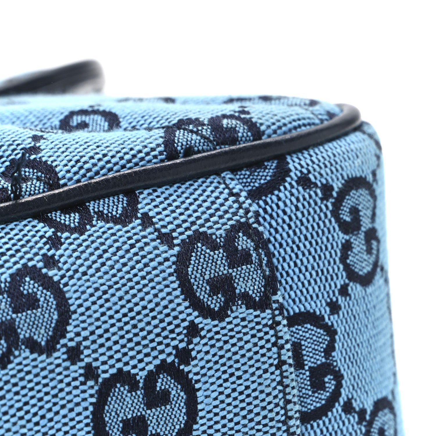 Monogram Multicolor Matelasse Diagonal Small GG Marmont Shoulder Bag Light Blue