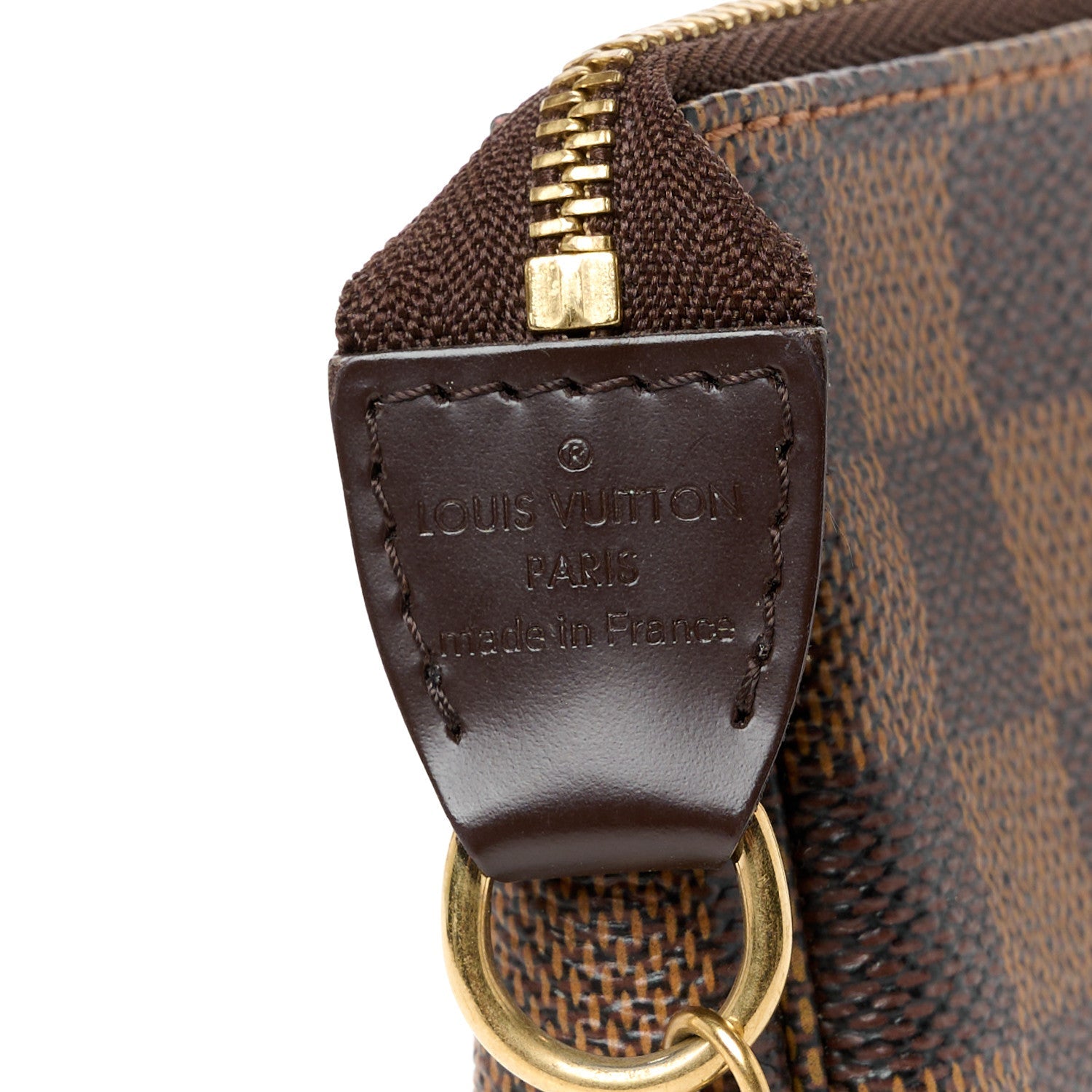 Damier Ebene Complice Trunks and Bags Mini Pochette Accessories Red