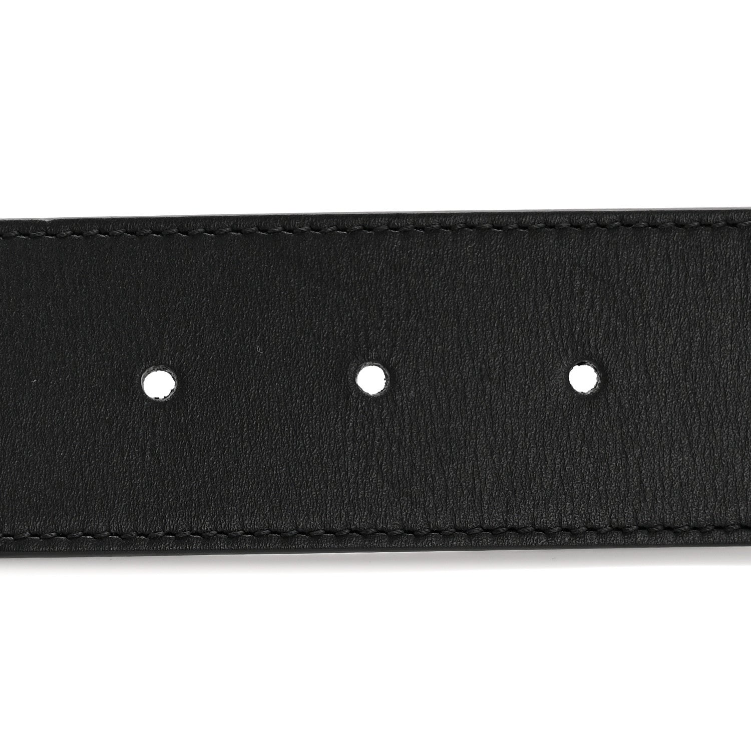 Moon Calfskin Pearl Double G 40mm 75 30 Belt Black Cream