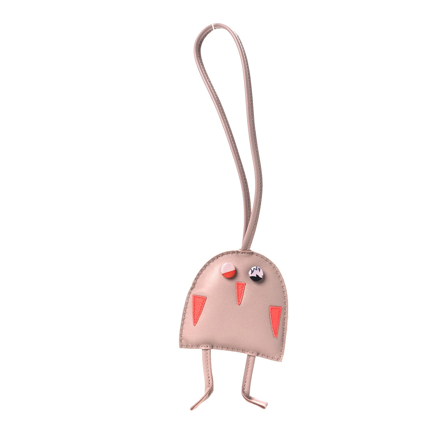 Lambskin Silk Petit H Hibouton Charm