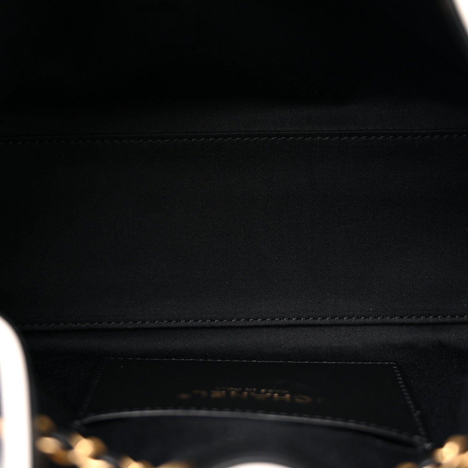 Braided Raffia Calfskin Mini Chanel 25 Handbag Black White