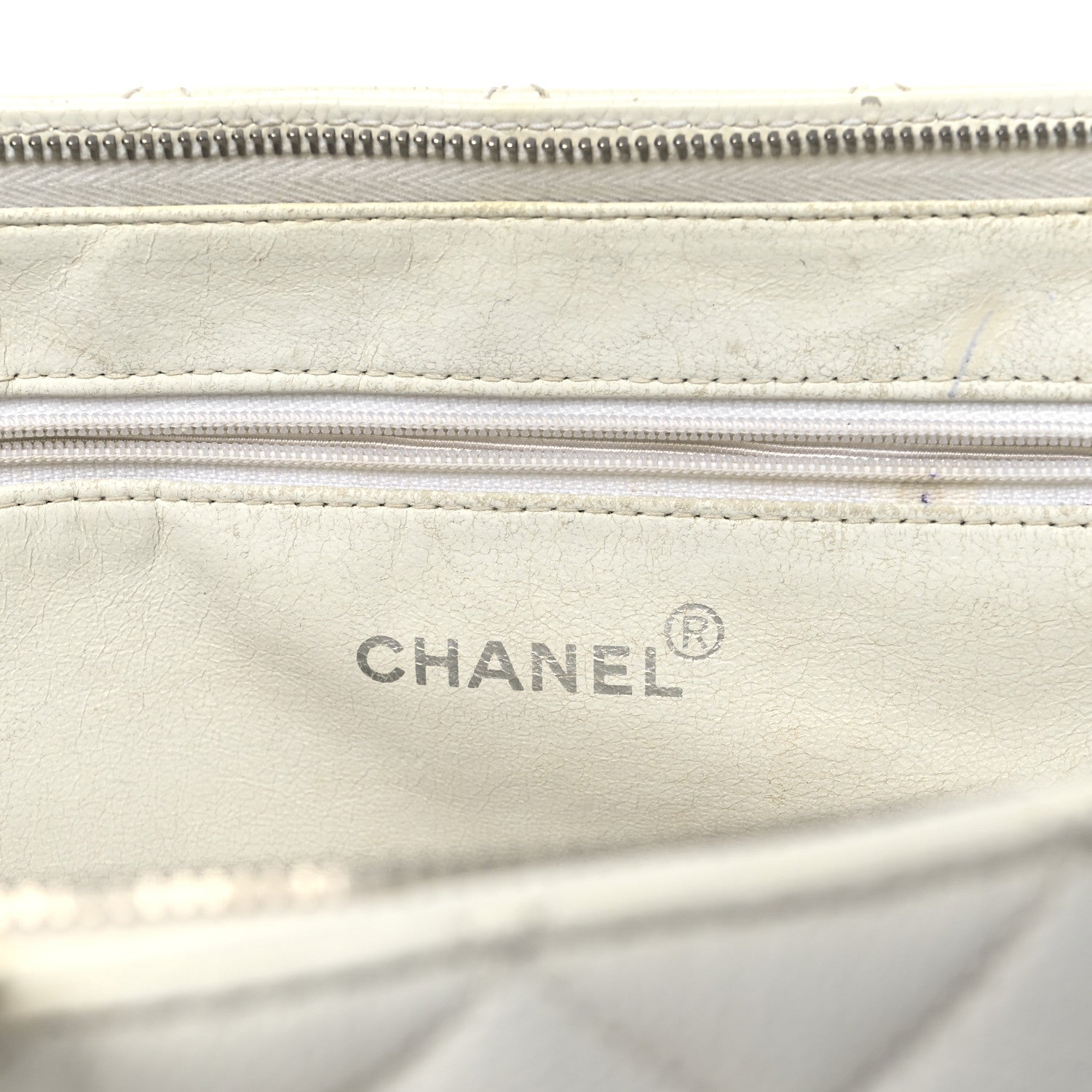 Caviar Quilted Shoulder Bag White
