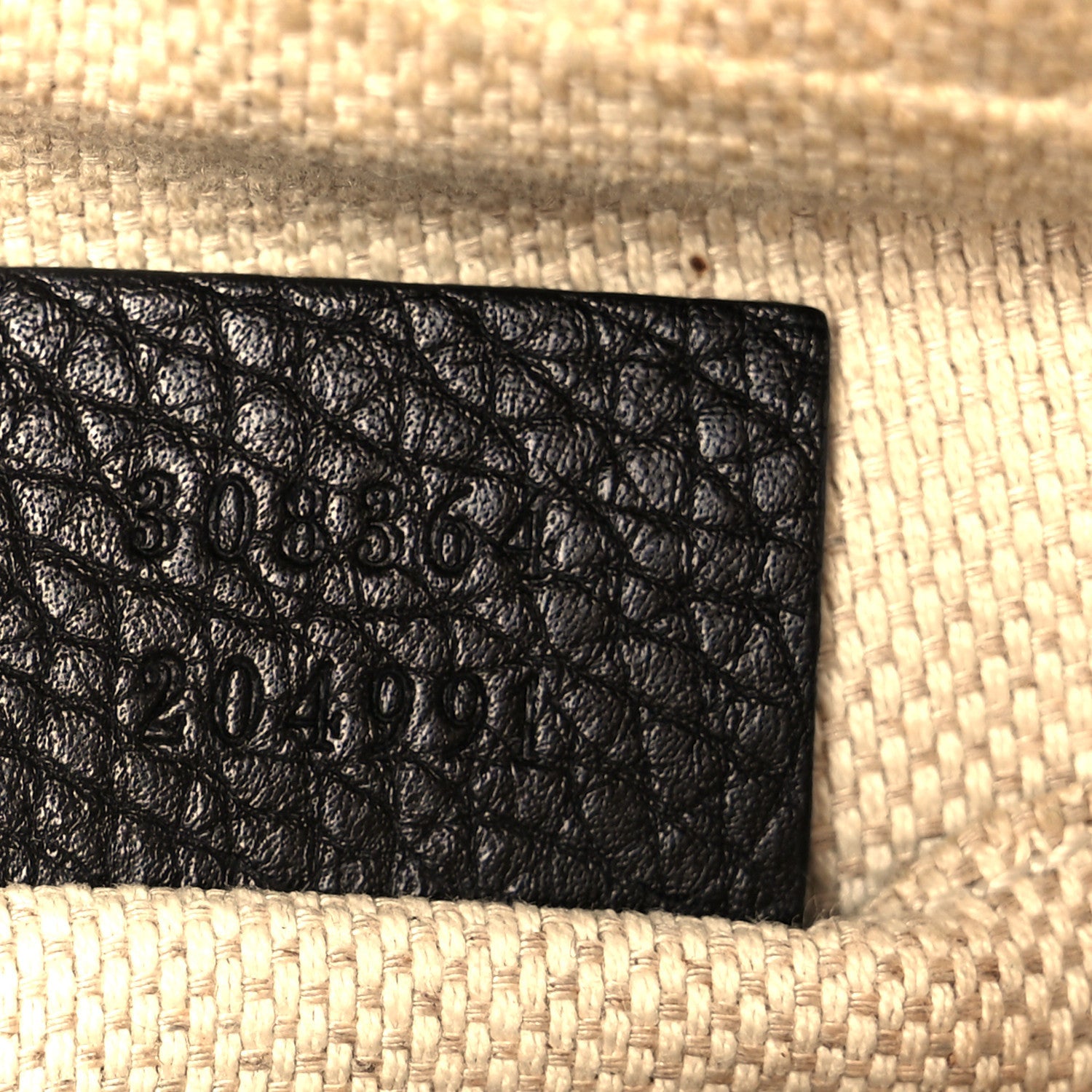 Pebbled Calfskin Small Soho Disco Bag Black