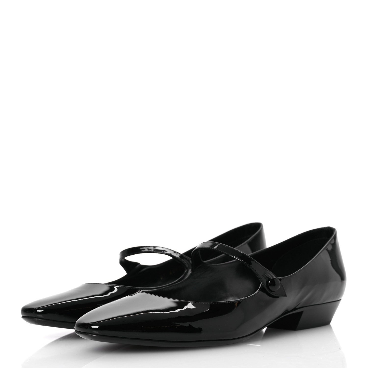 Patent Calfskin Sixtine 20 Pumps 40 Black