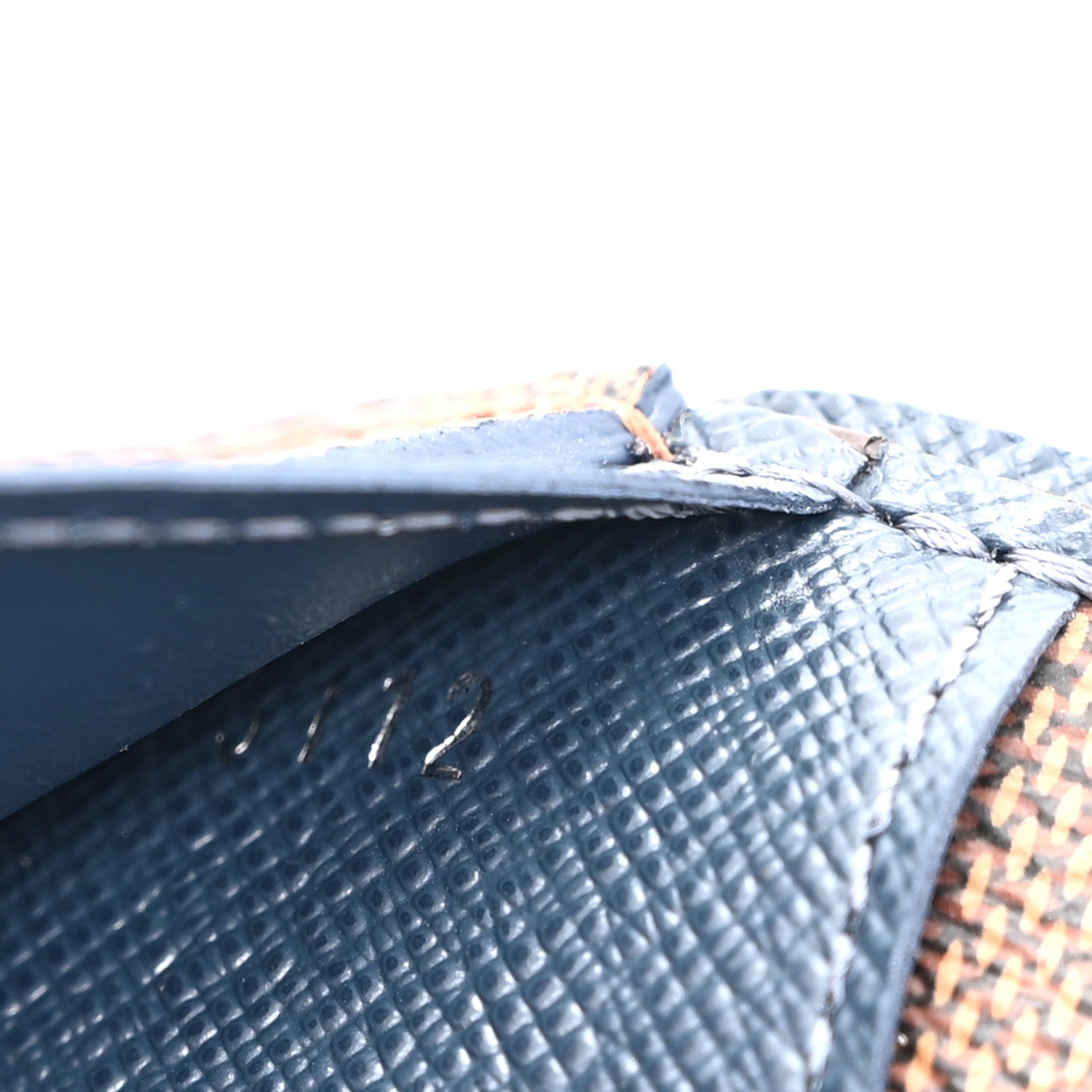 Damier Ebene Brazza Wallet Blue