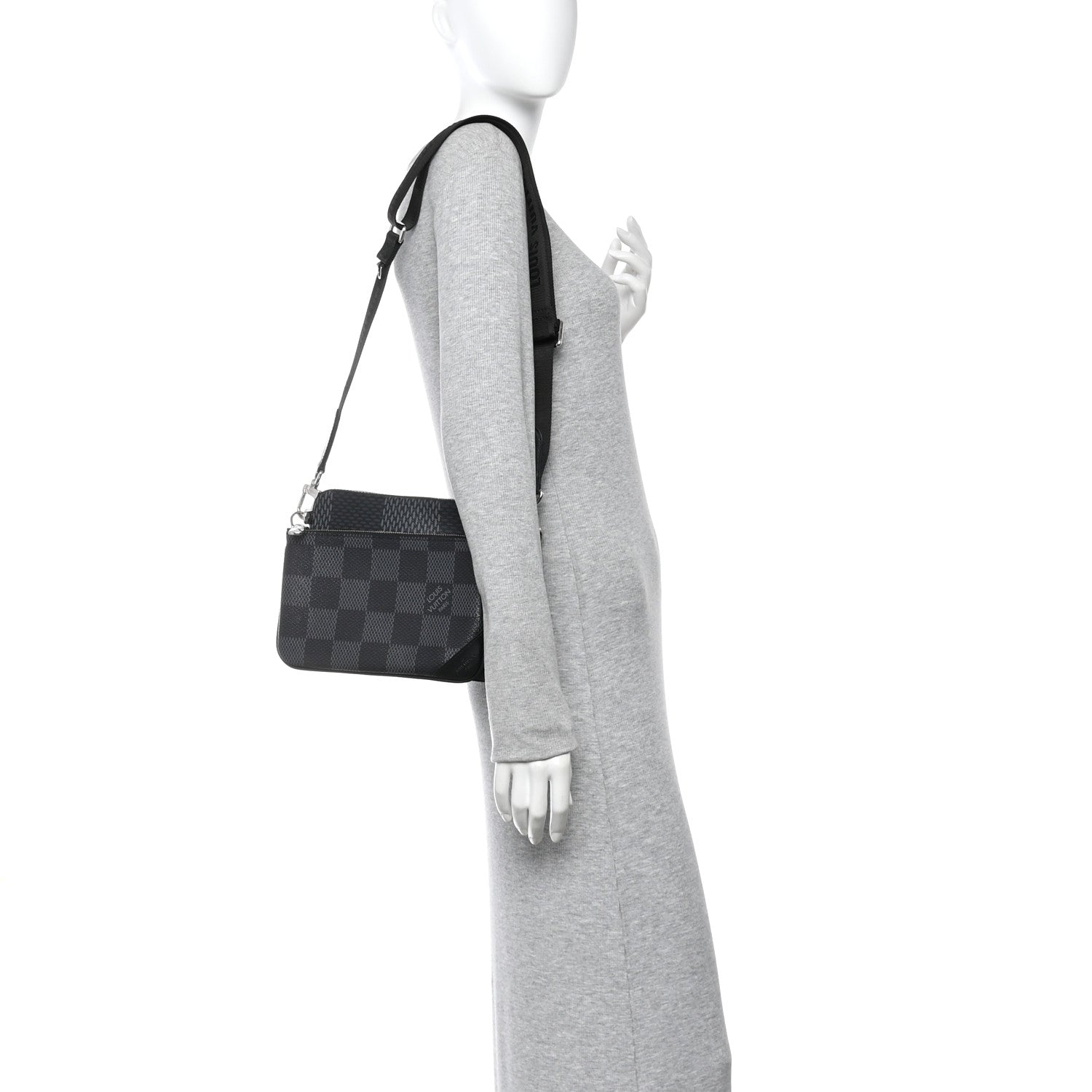 Damier Graphite 3D Trio Messenger