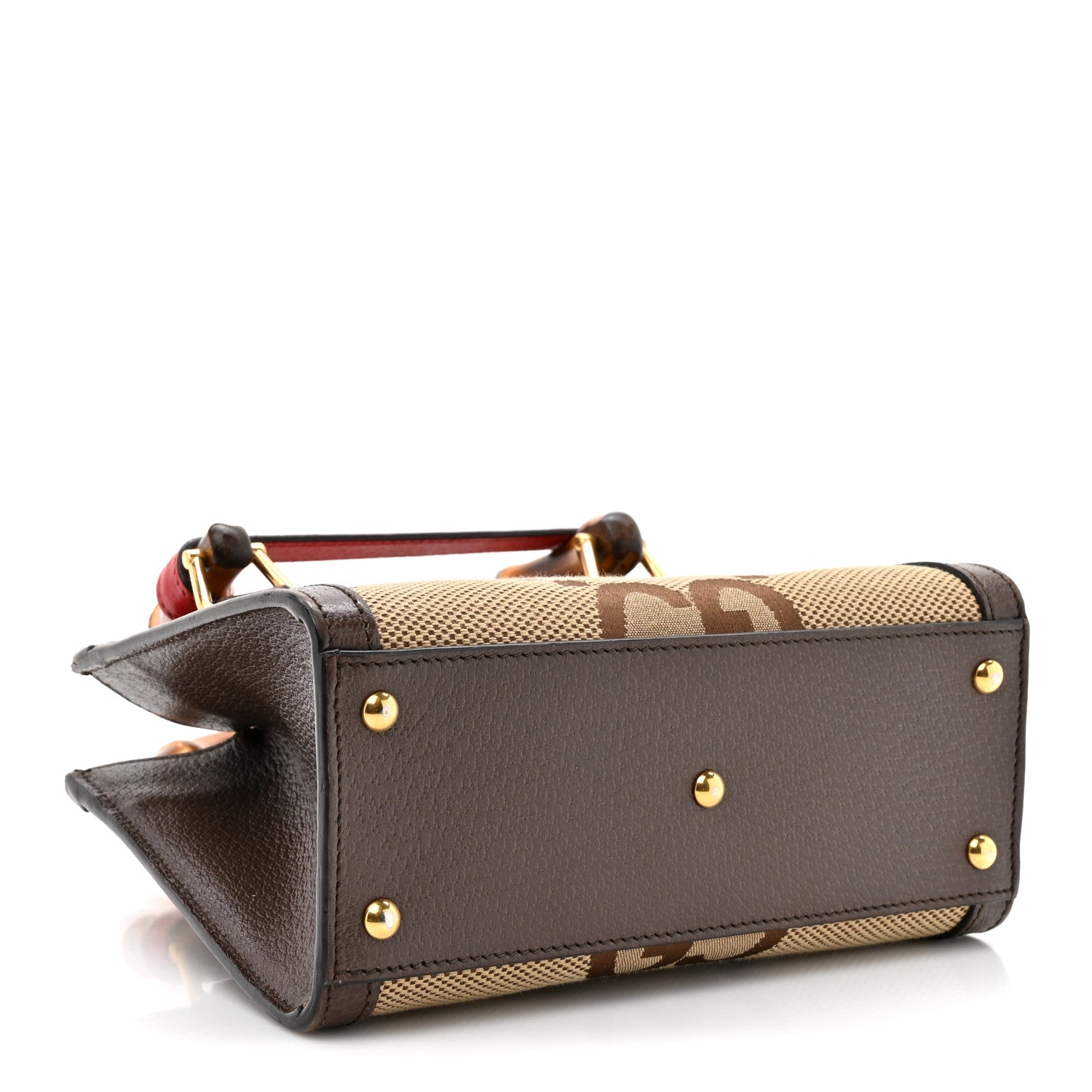 Monogram Jumbo GG Textured Dollar Calfskin Mini Diana Tote Bag Camel Ebony New Acero Pomegranate Red
