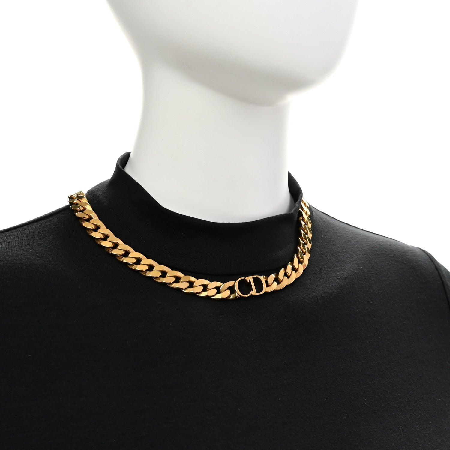 Metal Danseuse Etoile Chain Choker Necklace Gold