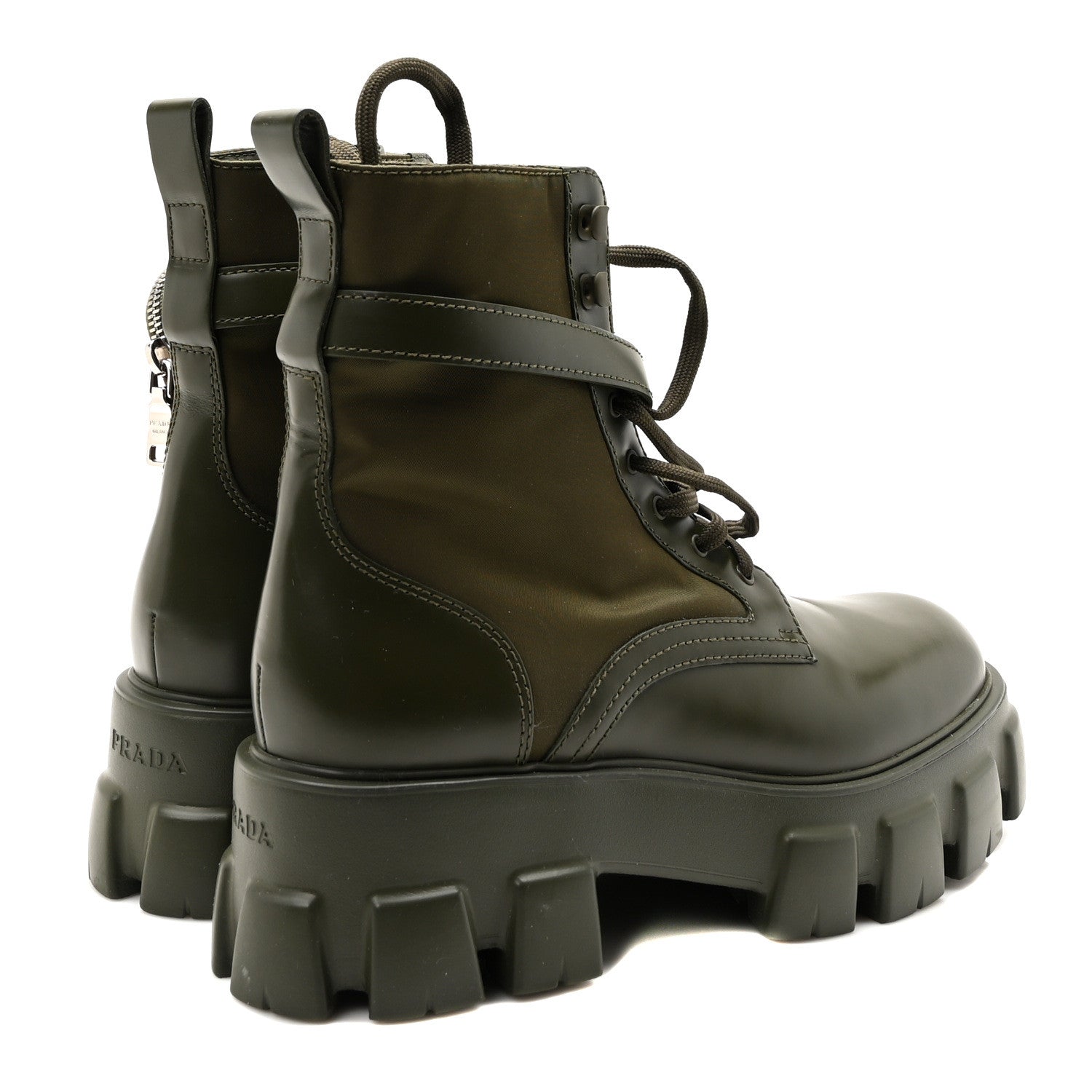 Spazzolato Rois Re-Nylon Metal Triangle Logo Monolith Pouch Pocket 55mm Boots 41 Militare