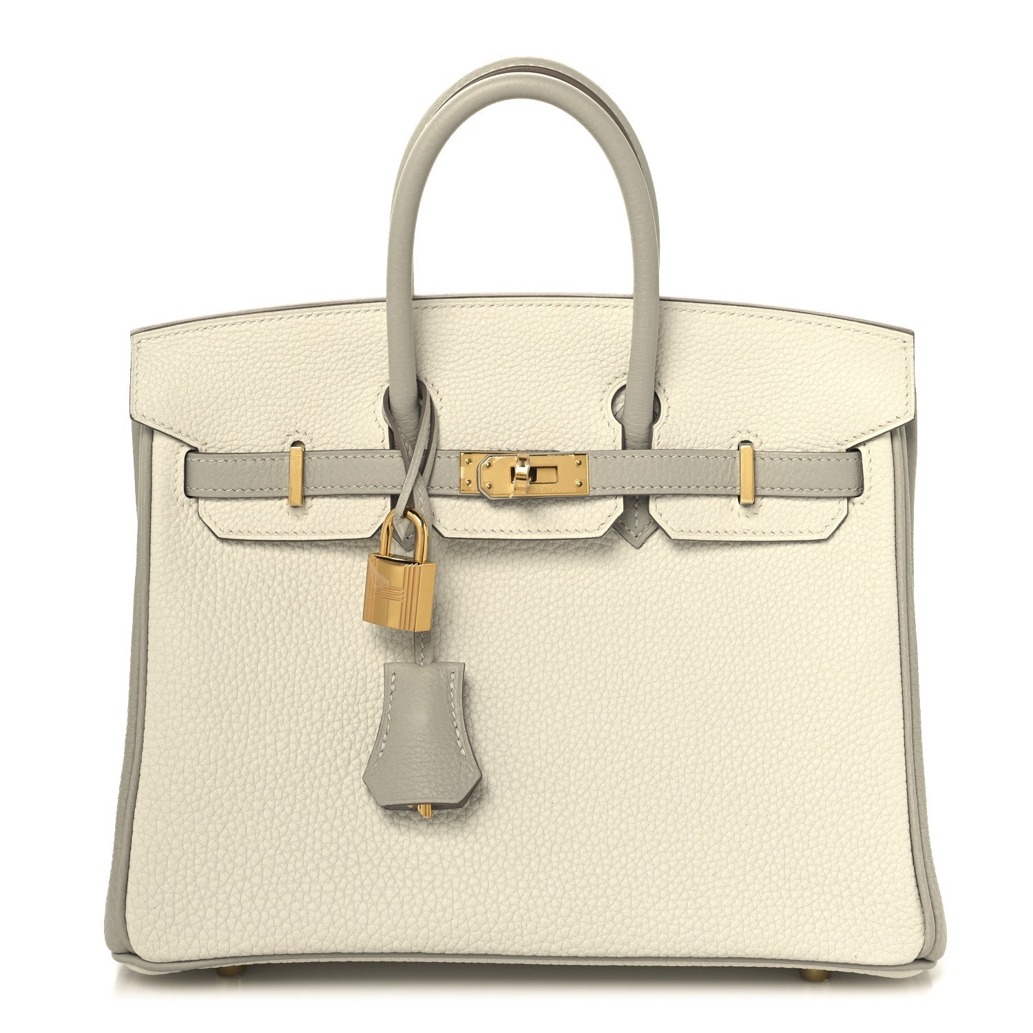 Togo Horseshoe Birkin 25 Craie Gris Tourterelle