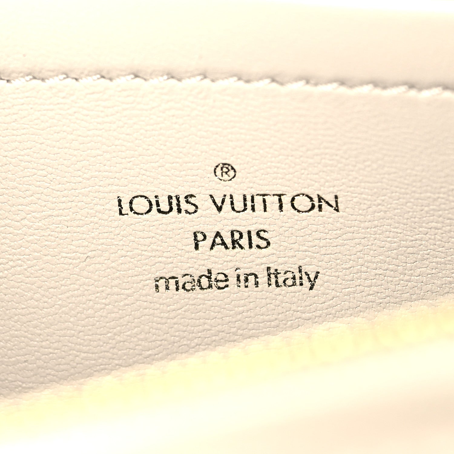 Lambskin Embossed Monogram Pochette Coussin Crossbody Creme