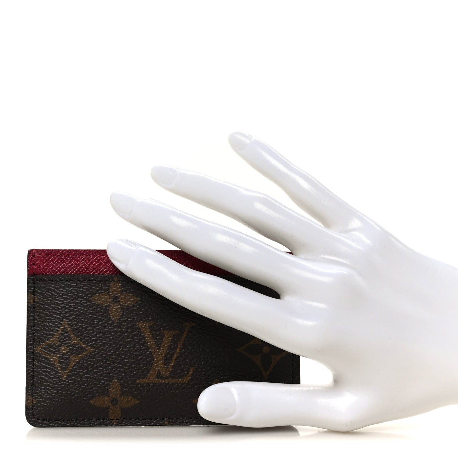 Monogram Card Holder Fuchsia