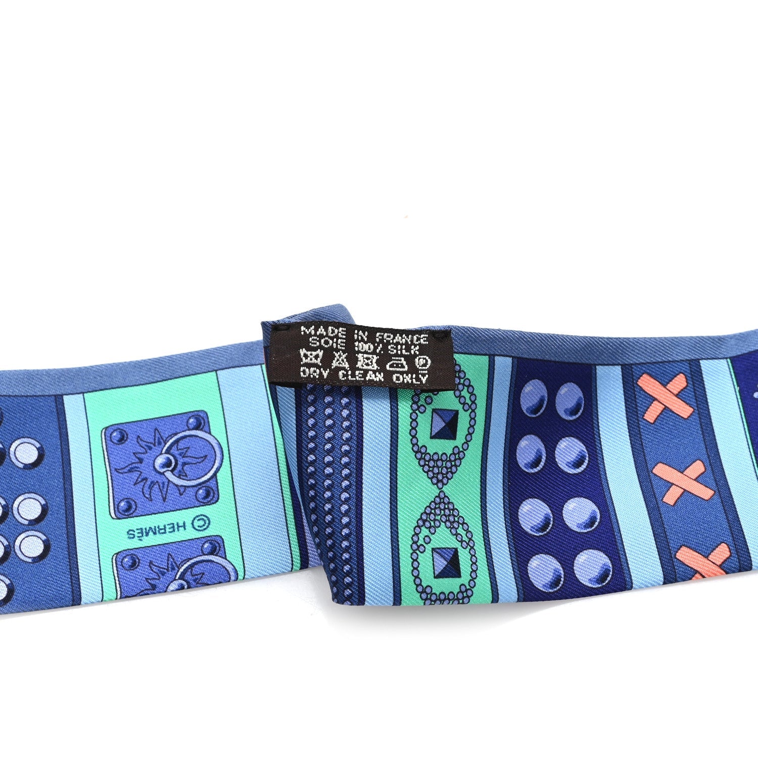 Silk Colliers de Chiens Twilly Blue Jean Vert Coral
