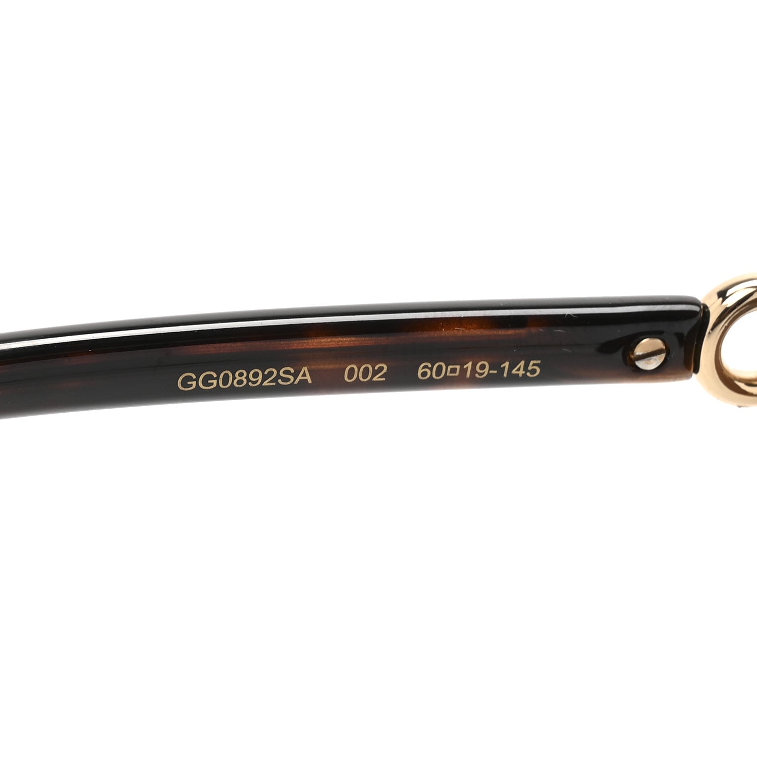 Horsebit Square Frame Sunglasses GG0892SA Tortoise