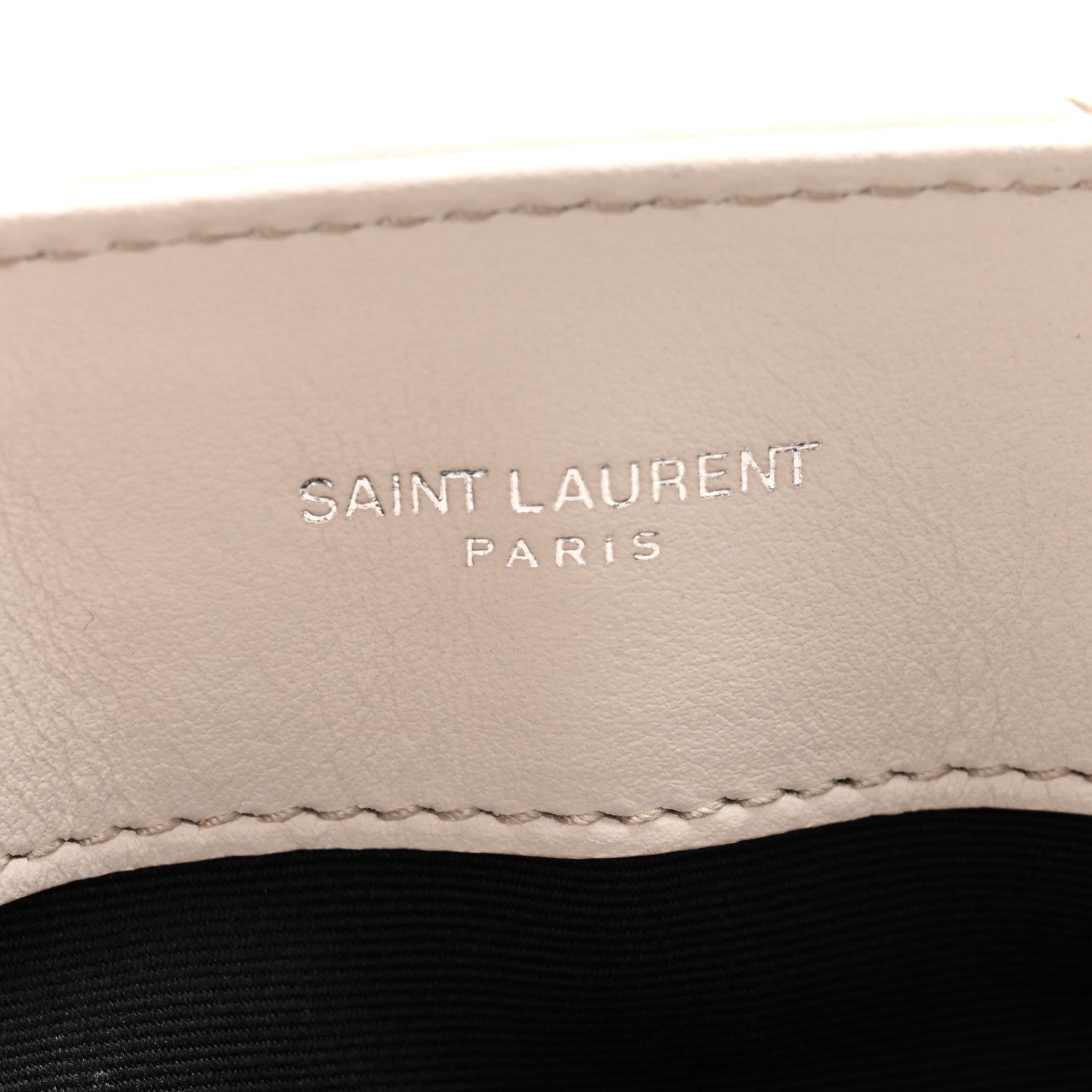 Calfskin Y Quilted Monogram Small Loulou Chain Satchel Ivory