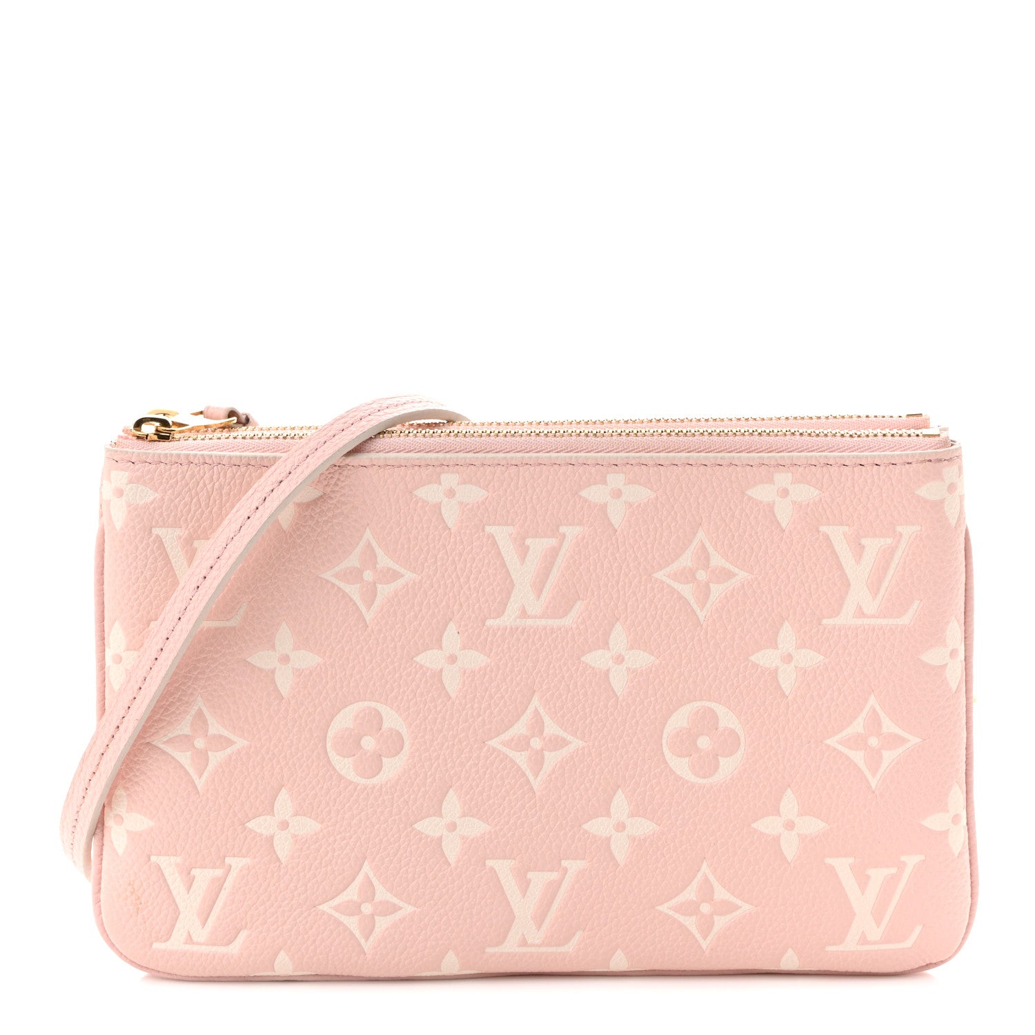 Empreinte Monogram Double Zip Pochette Rose
