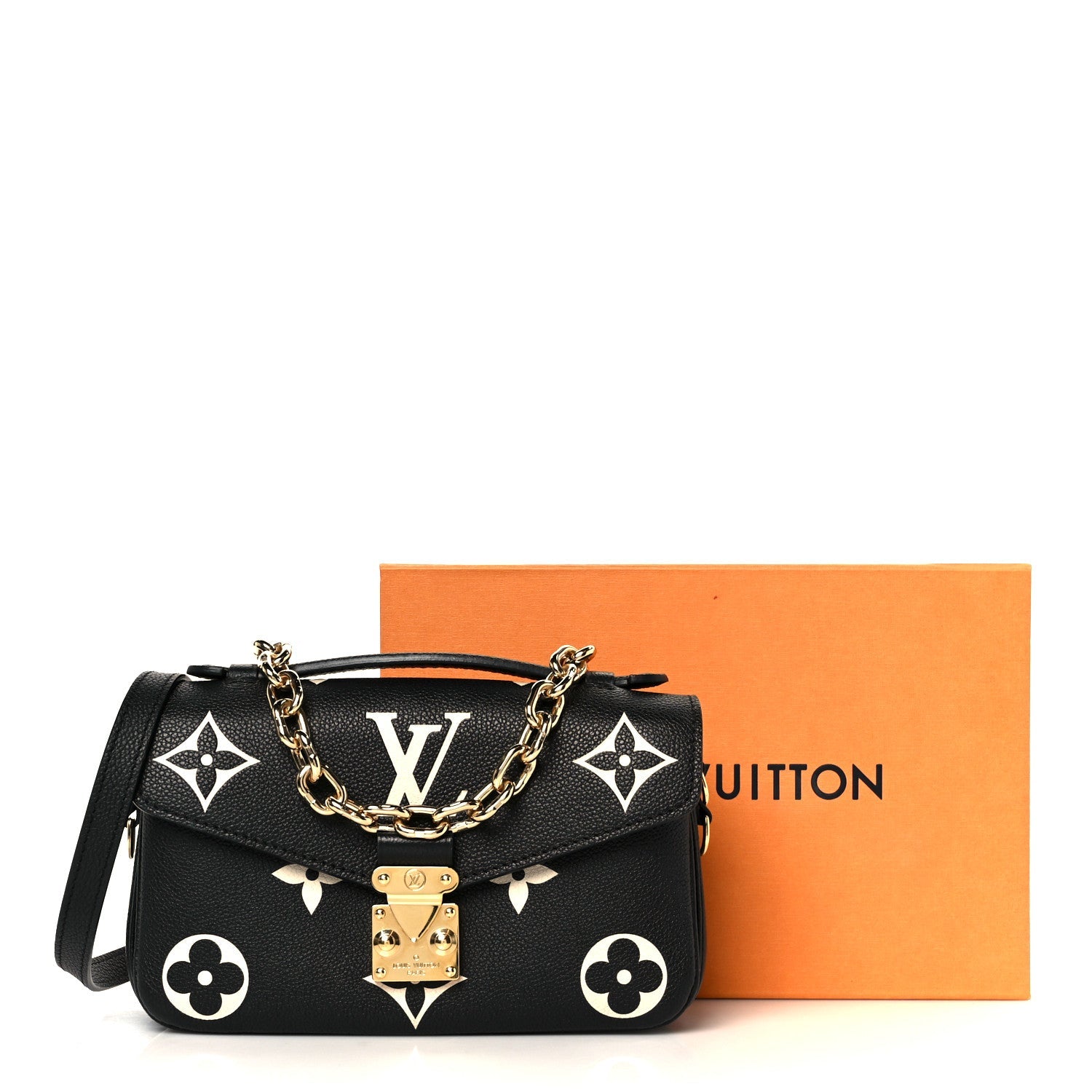 Empreinte Monogram Giant Pochette Metis East West Black Beige