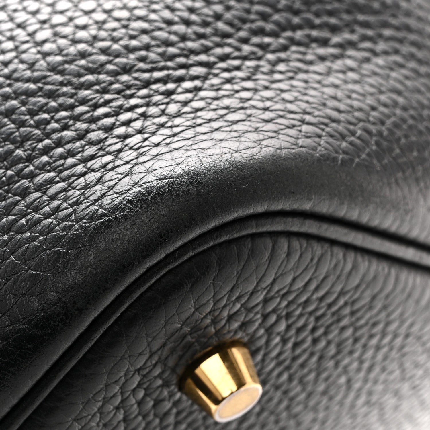 Taurillon Clemence Picotin Lock 22 MM  Black