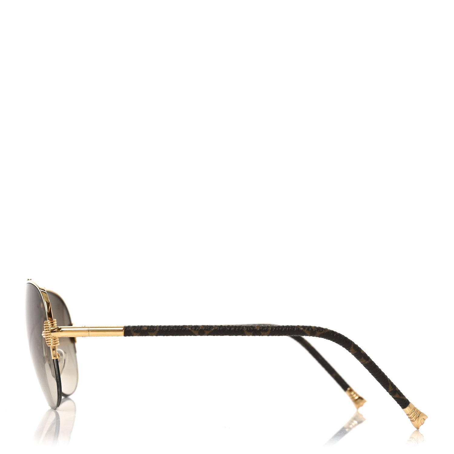 Monogram Petite Viola Pilote Aviator Sunglasses Z0571U Brown