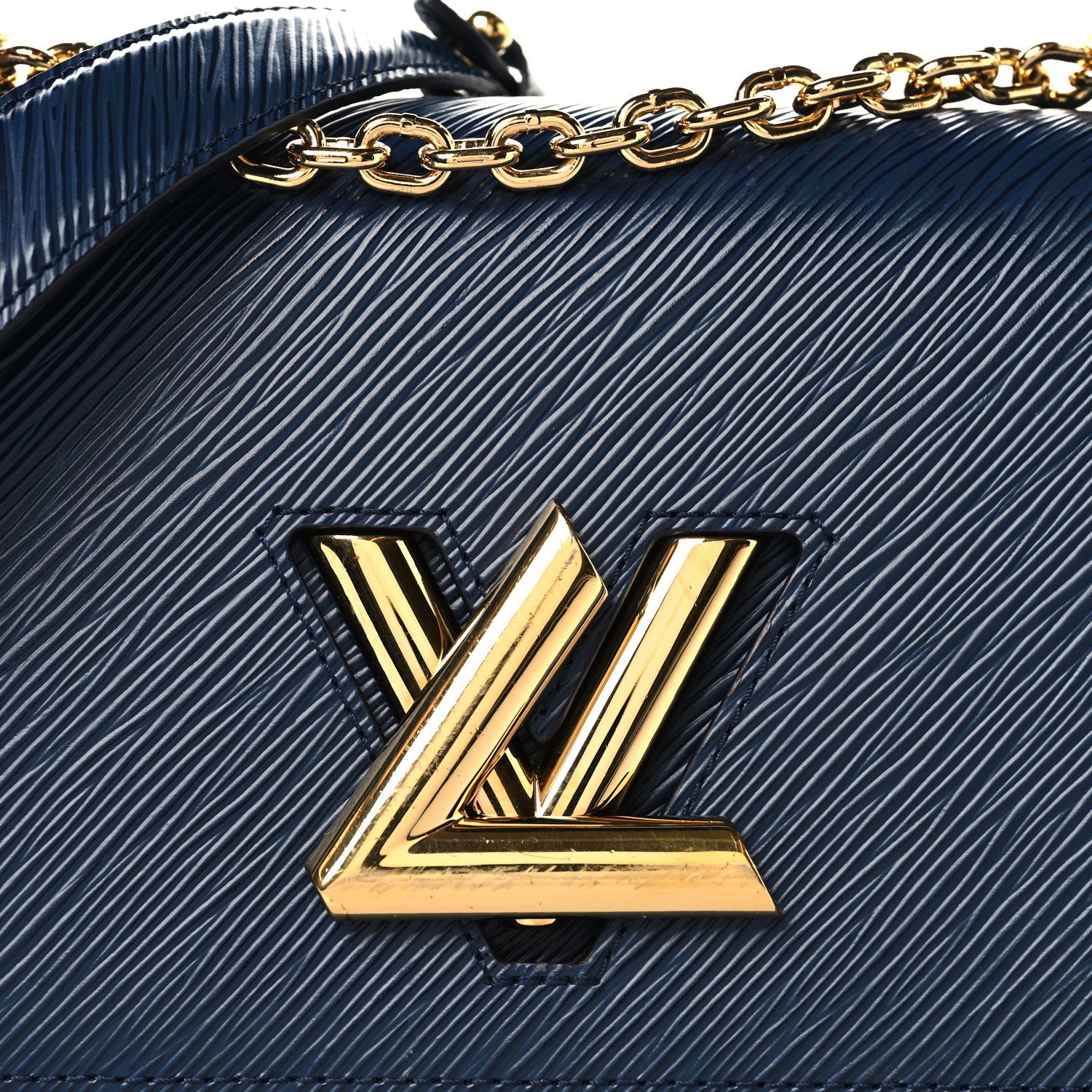 Epi Twist Shoulder Bag MM Indigo