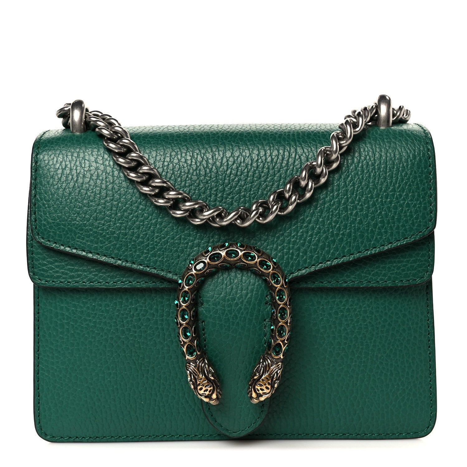 Calfskin Mini Dionysus Shoulder Bag Emerald