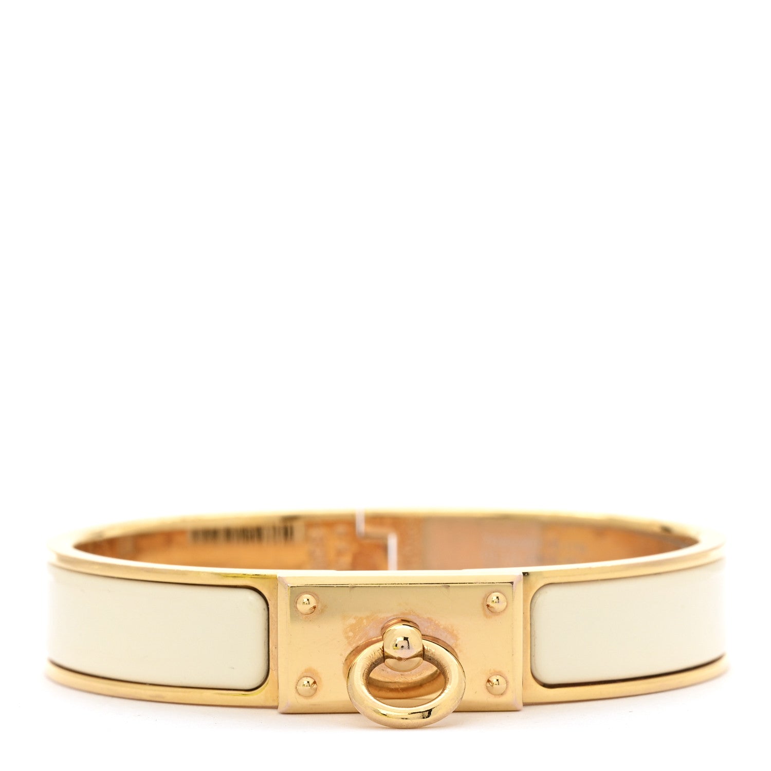 Enamel Clic Anneau Bracelet PM Craie