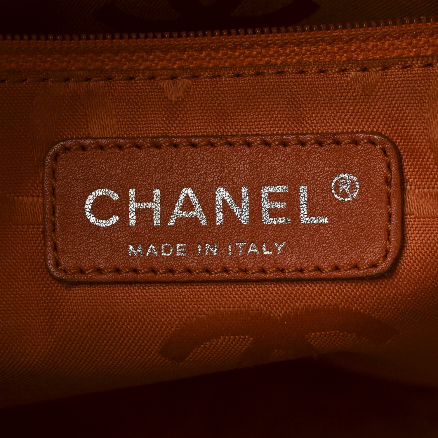 Calfskin Quilted Large Cambon Tote Brown