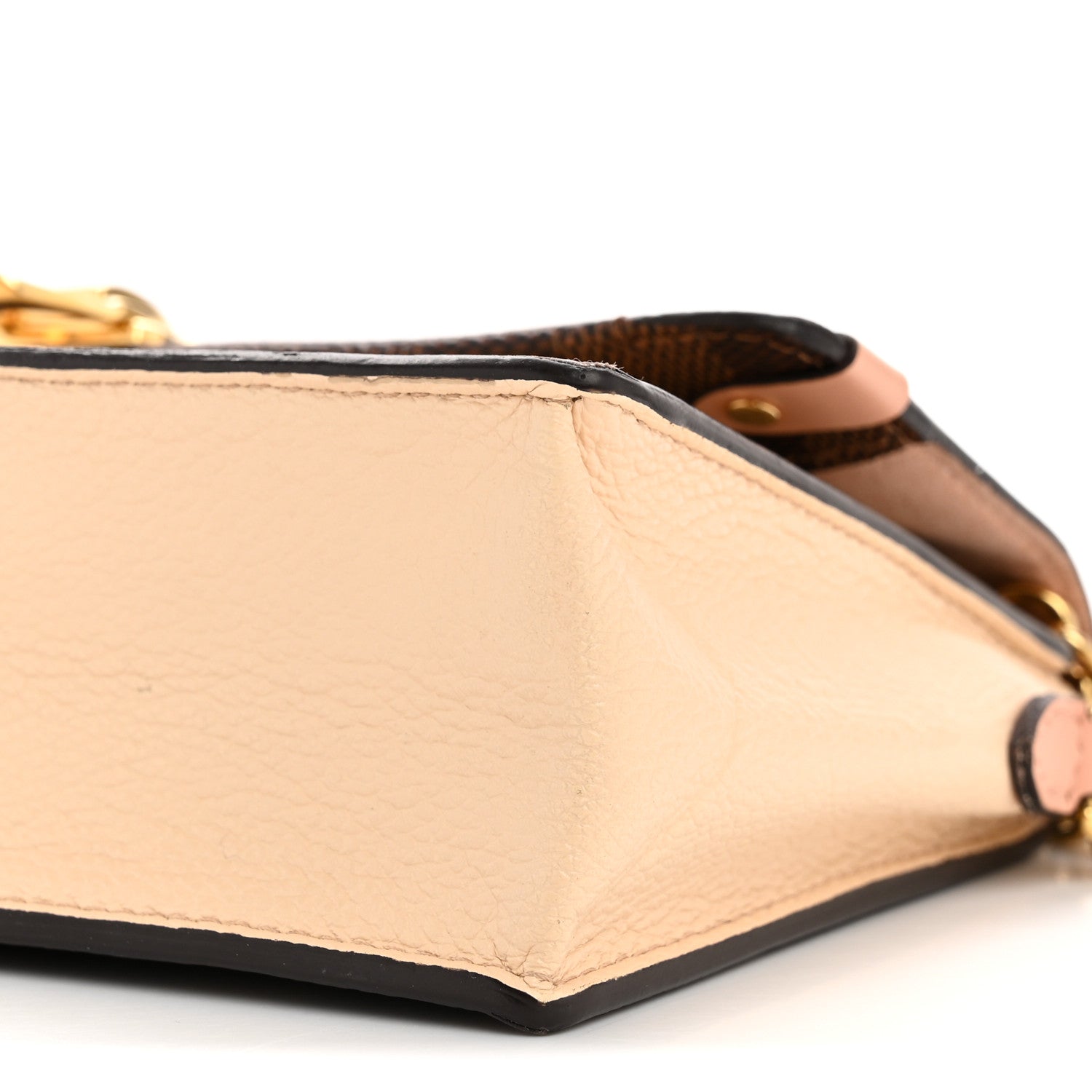 Damier Ebene Vavin Chain Wallet Creme